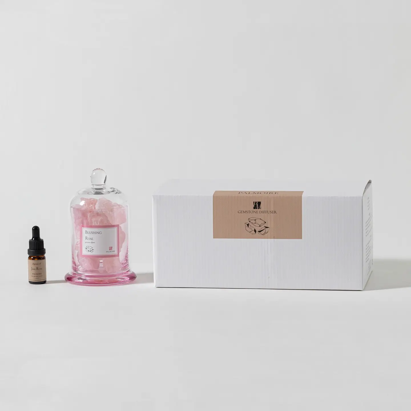 Complete gemstone diffuser gift set with packaging