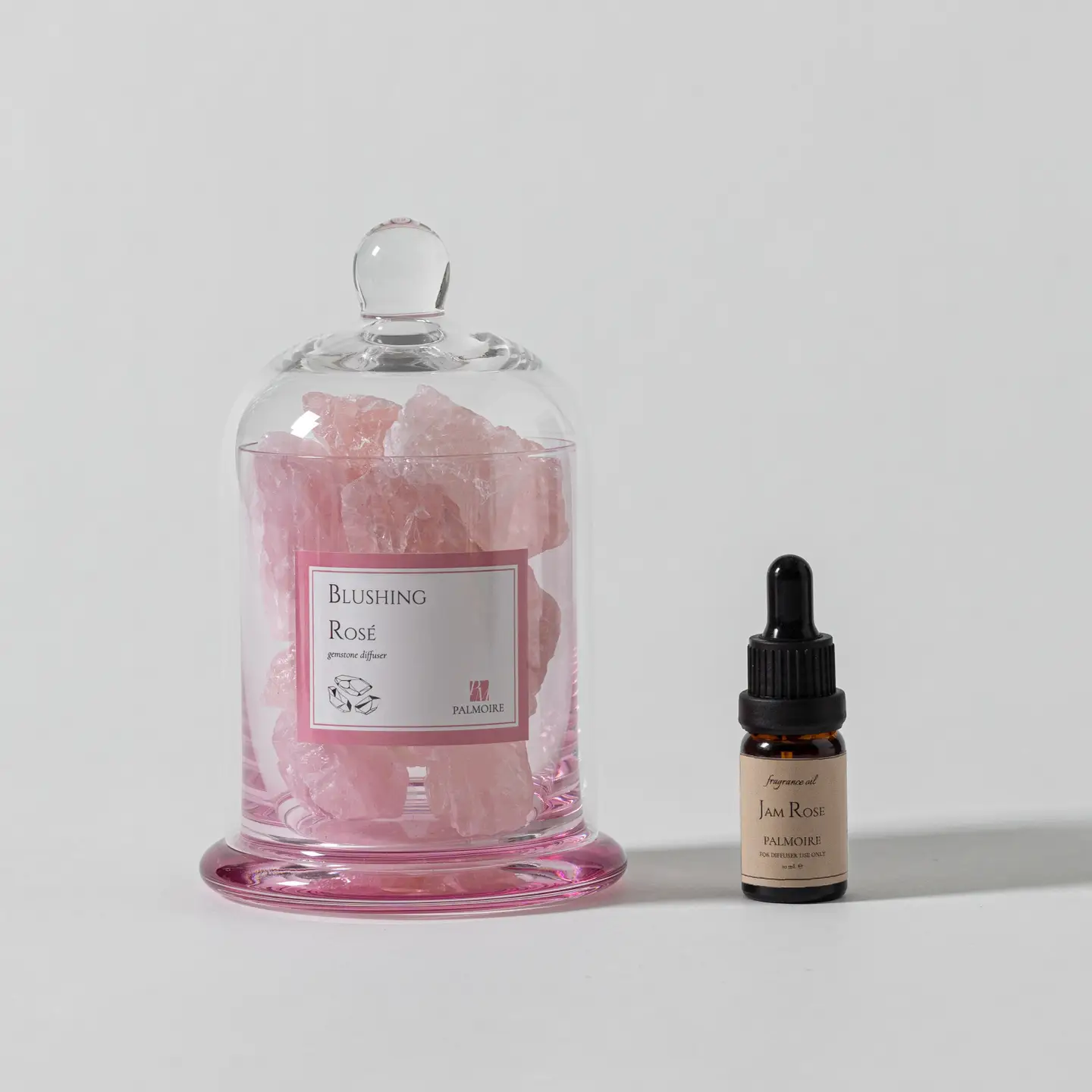 Blushing Rosé diffuser with red roses and pear slices